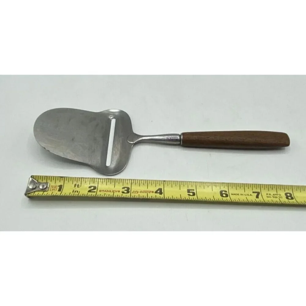 Vintage Spar MCM Cheese Plane Slicer Wooden Handle Stainless Steel 18/8 Norway